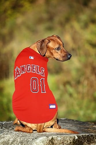 Official MLB Los Angeles Angels Pet Jersey for Dogs & Cats, Size Large - Stylish Baseball Jersey for Your Furry Fan- Show Off Team Spirit with The Perfect Fan Apparel Gear for Pet, Dog & Cat - Image 3