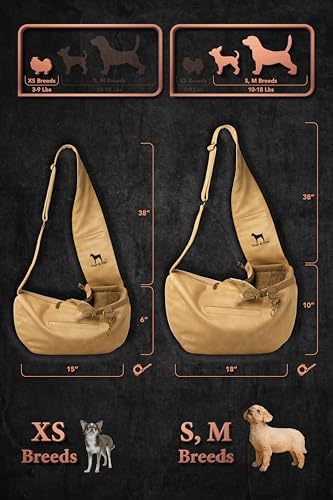 Noah & Paw Dog Sling Carrier for Small Dogs 3-10lb, Dog Sling for Small Dogs and Cats, Dog Carrier with Adjustable Padded Strap, Vegan Leather Lined with Fur, 3X Safety Features, Machine Washable - Image 4