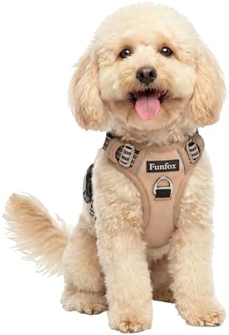 Funfox Dog Harness Small Sized Dog, No Pull Pet Vest with Front Clip by MyFUNFOX