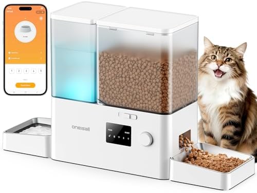 oneisall 5G WiFi Automatic Cat Feeder and Water Dispenser, 36Cups/8.5L by oneisall
