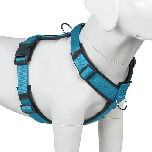 Plutus Pet No Pull Dog Harness, Adjustable Nylon Harness with Soft Padding by PLUTUSPET