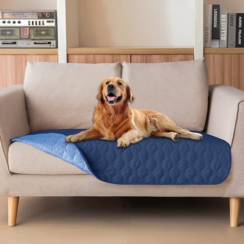 gogobunny Waterproof Loveseat Cover, Reversible Dog Cat Blanket for Couch by gogobunny