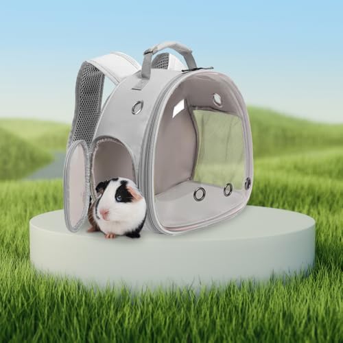 Guinea Pig Backpack, Space Capsule Bubble Window Small Animal Backpack for Guinea Pig, Bird Bunny Rabbit - Image 5