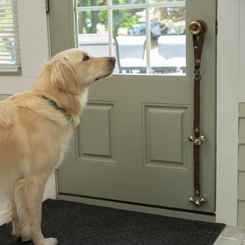 Caldwell's Pet Supply Co. Dog Potty Bells, Dog Door Bell, Bells To Go Outside, Potty Training Bell, Dogs Doorbell, Dogs Potty Doorbell, Ring To Go Pee, All Breed Puppy Training Tool - Brown (Set of 2) - Image 6