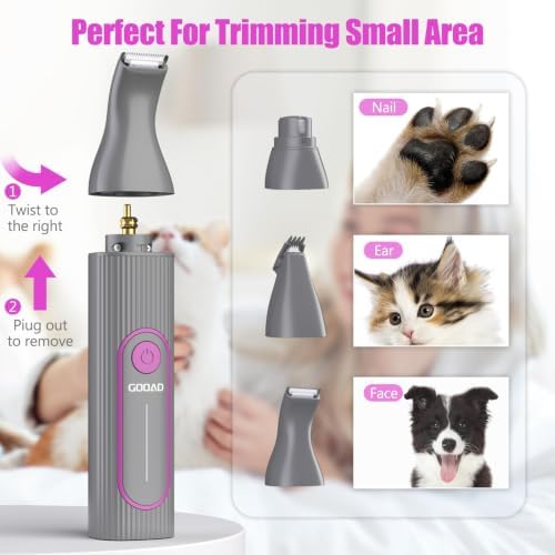 Dog Clippers Grooming Kit with Paw Trimmer for Thick/Matted/Knotted/Hair - Image 6