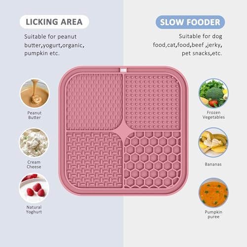 ChefAide 2 Pack Lick Mat for Dogs, Cats & Puppies with Suction Cups - Image 3