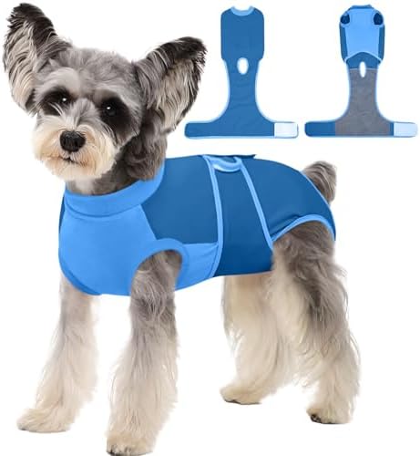 Kuoser Dog Recovery Suit, Female Male Spay Neuter Surgery Suit, Blue, XS by Kuoser