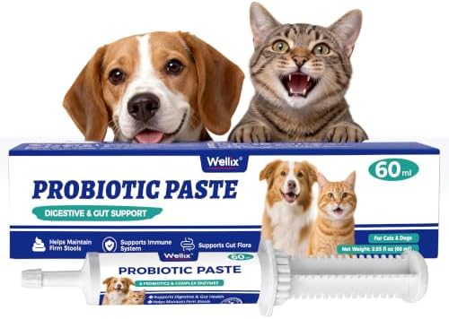 Wellix Cat & Dog Probiotics for Digestive Support & Gut Health Gel 60ml by Wellix