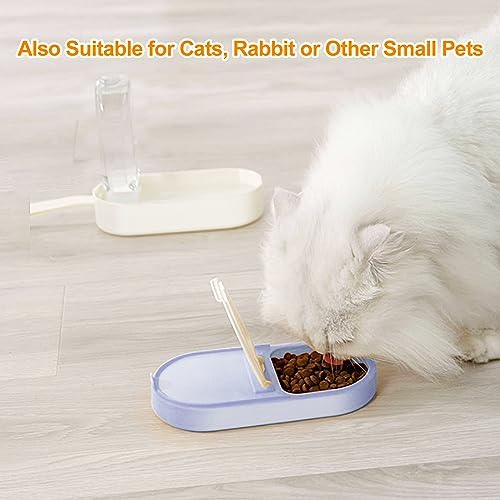 2-in-1 Dog Bowl & Water Bottle, Large Food Container for Dog Treats, Steak, Sticks, Bars - Portable Pet Dispenser for Hiking, Travel (Blue) - Image 3