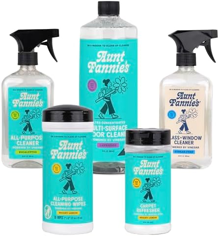 Aunt Fannie's Whole Home Cleaning Bundle, Multi-Surface, 5 Pieces by AuntFannies