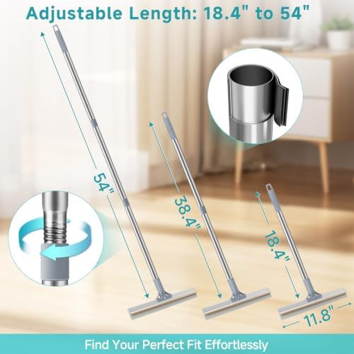Carpet Rake for Pet Hair Removal Tool,Reusable Pet Hair Remover Broom Grey - Image 3