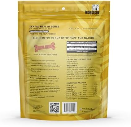 Indigenous Pet Dental Health Bones - Chicken, 2-Pack (17 oz Each) - Image 2