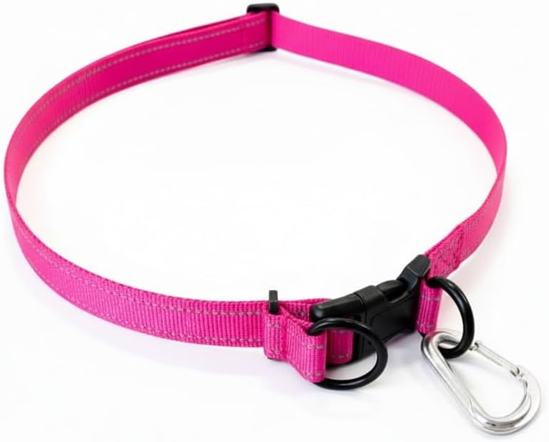 Shed Defender Hands Free Dog Leash Belt - Seen on Shark Tank - Attaches to All Leashes, Hands-Free Waist Leash for Walking, Running, Hiking, Adjustable one Size fits All, Designed in USA (Pink) - Image 3