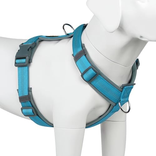 Plutus Pet No Pull Dog Harness, Adjustable Nylon Harness with Soft Padding by PLUTUSPET