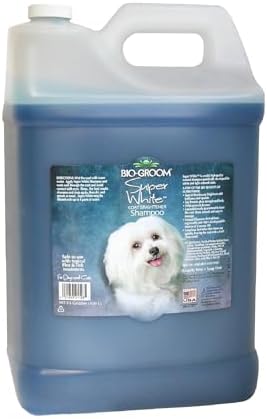 Bio-Groom Super Whitening Dog Shampoo, Coat Brightener Shampoo, 2.5 Gallons by Bio-groom