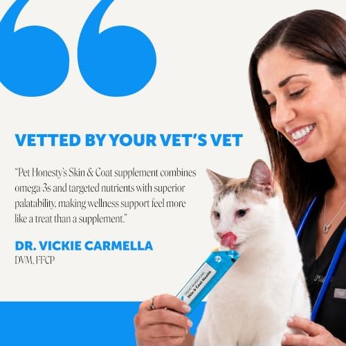 Pet Honesty Vet Backed Cat Skin & Coat Supplement Puree, Salmon, 20 Ct - Image 4