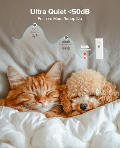 Pet Clippers for Dog Hair Grooming Low Noise Cat Shaver - Image 3