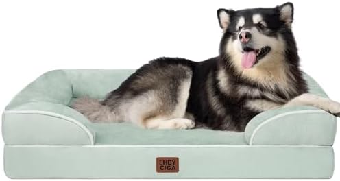 EHEYCIGA Orthopedic XXL Dog Bed, Waterproof Washable XL Big Pet Bed 52" by EHEYCIGA