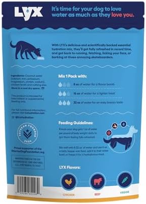 LYX Hydration Dog Electrolytes Water Enhancer, Chicken, 7-Count - Image 2