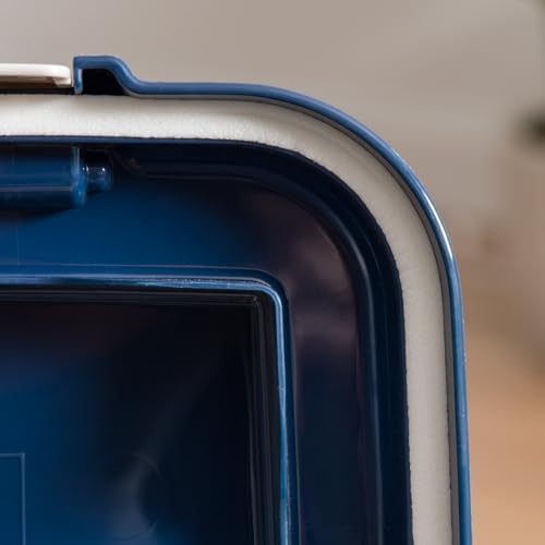 IRIS USA Dog Food Storage Container, Up to 30 lbs, Navy/Pearl, Made in USA - Image 6