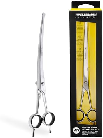Tweezerman 9" Pet Grooming Shears-Safety Round Tips for Medium/Large Dogs by Tweezerman