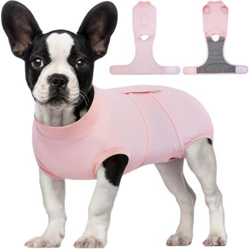 Kuoser Dog Recovery Suit, Female Male Spay Neuter Surgery Suit, Pink, XS by Kuoser