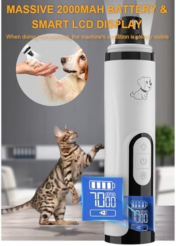 Dog Nail Grinder, 3-Speed, Ultra Quiet for Small to Large Dogs - Image 6