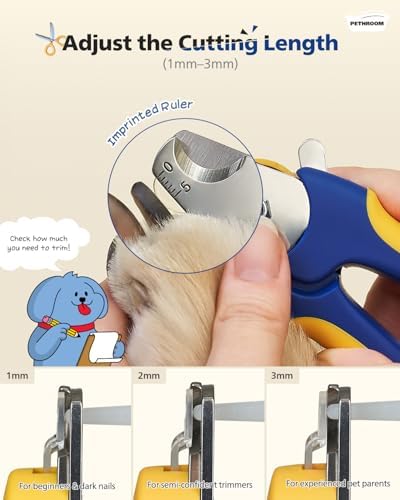 PETHROOM Professional Dog Nail Clipper with Safety Guard, Avoid Overcutting (Pack of 2) - Image 4