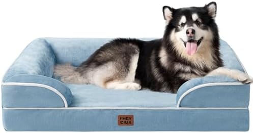 EHEYCIGA Orthopedic XXL Dog Bed, Waterproof Washable XL Big Pet Bed 48" by EHEYCIGA