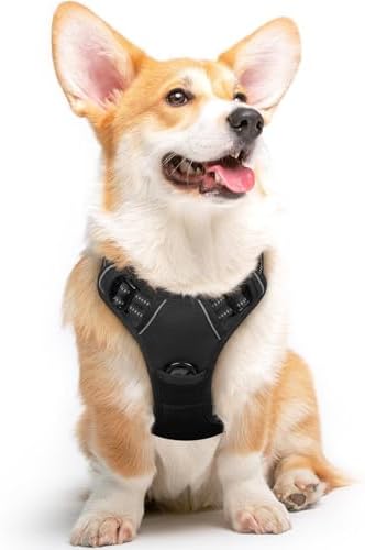 Eagloo Dog Harness for Medium Sized Dogs, No Pull Vest with 2 Leash Clips by GoExplorewithEagloo