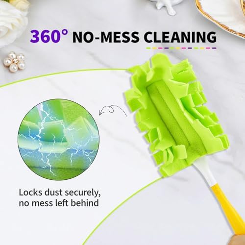 8 Pack Reusable Duster Pads Compatible with Swiffer Duster Refills - Image 3