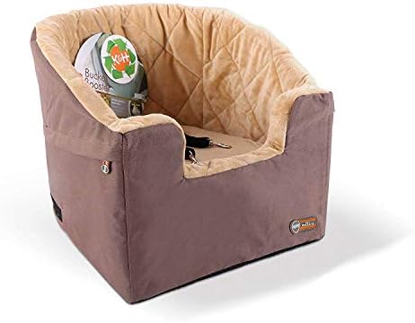 K&H Bucket Booster Dog Car Seat, Cat & Dog Booster Seat, Small Tan/Tan by KHPetProducts