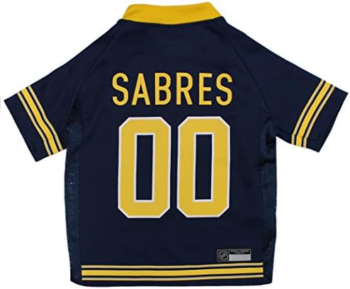 Pets First NHL Buffalo Sabres Jersey for Dogs & Cats, Small. - Let Your Pet Be A Real NHL Fan! by PETSFIRST