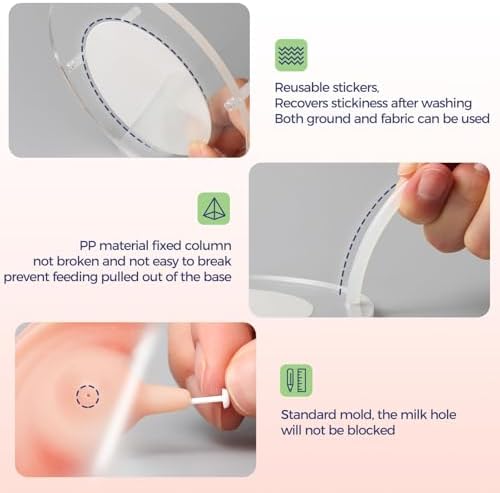 200ml Silicone Multi-Pet Milk Feeder with 4 Nipples(Pink) - Image 5