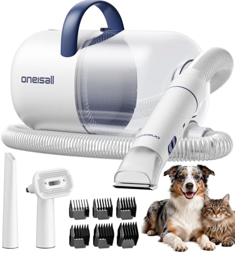 oneisall Dog Grooming Vacuum with Clippers & 4 Tools by oneisall