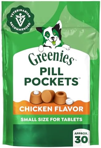 Greenies Pill Pockets Small Dog Treats, Chicken Flavor, 3.2 oz by Unknown