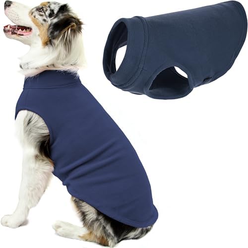 Gooby Stretch Fleece Vest Dog Sweater, Indigo Blue, 4X-Large by Gooby