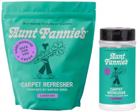 Aunt Fannie's Carpet Refresher Refill, Lavender, 48 oz, Refill + Shaker by AuntFannies