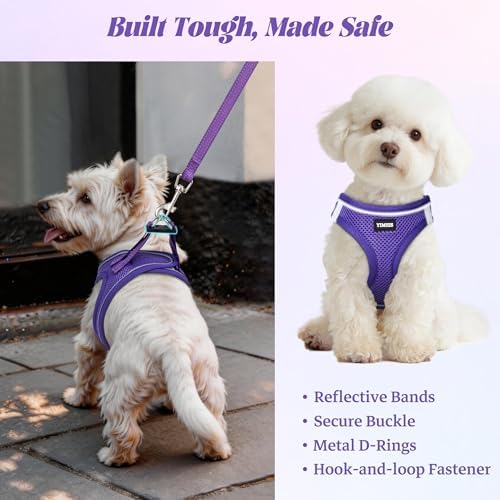 No Pull Dog Puppy Harness and Leash Set Reflective Mesh Vest XX-Small - Image 5