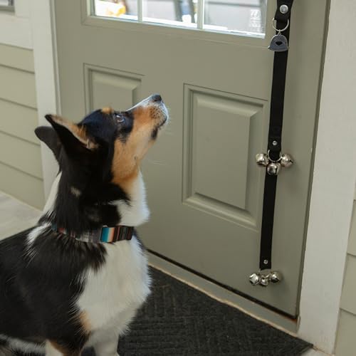 Caldwell's Pet Supply Co. Dog Potty Bells, Dog Door Bell, Bells To Go Outside, Potty Training Bell, Dogs Doorbell, Dogs Potty Doorbell, Ring To Go Pee, All Breed Puppy Training Tool - Black (Set of 2) - Image 5