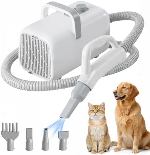 NEWBULIG Dog Hair Dryer with Heater for Grooming, Temperature Adjustable by NEWBULIG
