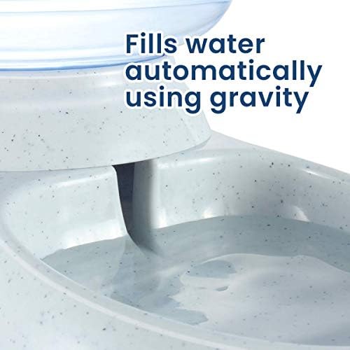 Zento Deals Automatic Self-Dispensing Pet Feeder Premium Quality Replenish Eating Bowl Storage Container Self Feeding Gravity 3.5 liters (a-Waterer) - Image 2