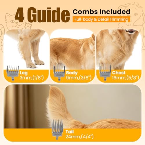 Dog Grooming Kit with Vacuum, 12000Pa Pet Electric Clipper & Nail Grinder - Image 7