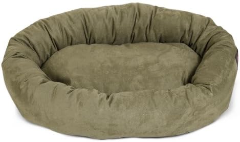 Majestic Pet Suede Calming Dog Bed, 32 Inch Medium, Round, Washable, Sage - Image 2