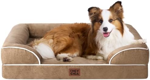 EHEYCIGA Orthopedic Dog Beds Large Sized Dog, Waterproof Washable Pet Bed by EHEYCIGA