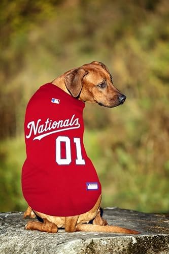 Official MLB Washington Nationals Pet Jersey for Dogs & Cats, Size XX-Large - Stylish Baseball Jersey for Your Furry Fan- Show Off Team Spirit with The Perfect Fan Apparel Gear for Pet, Dog & Cat - Image 2