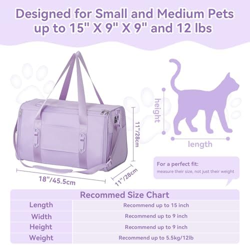 PETSFIT Cat Carrier Soft with Patented Safety Buckles, Safe for Car Travel - Image 5