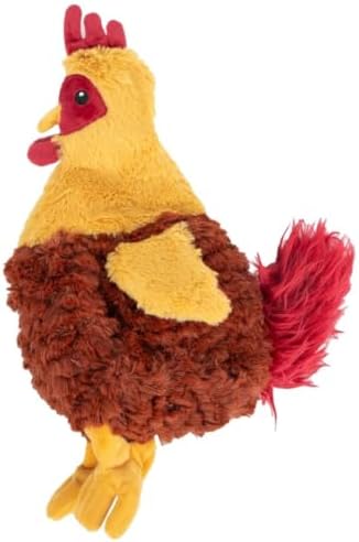 Best Pet Supplies Interactive Squeaky Dog Toy - Crinkle Chicken, Red by BestPetSuppliesLLC