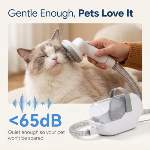 Dog Grooming Vacuum, 6-in-1 Pet Grooming Kit with Nail Grinder - Image 6