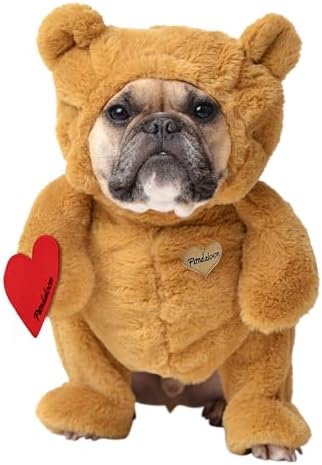 Pandaloon Dog Halloween Costume - As Seen on Shark Tank - Patented - Funny Costume with Arms for Small and Medium Dogs and Cats (Teddy Bear, Size 4(20-23 in Height at TOP of Head,Girth<27 in)) by Pandaloon